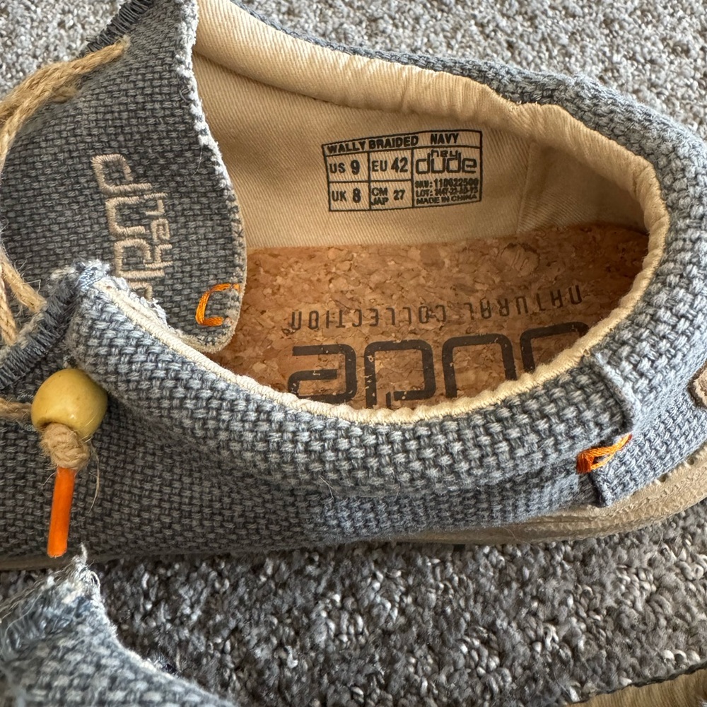 Hey Dude Wally Braided Blue Shoes